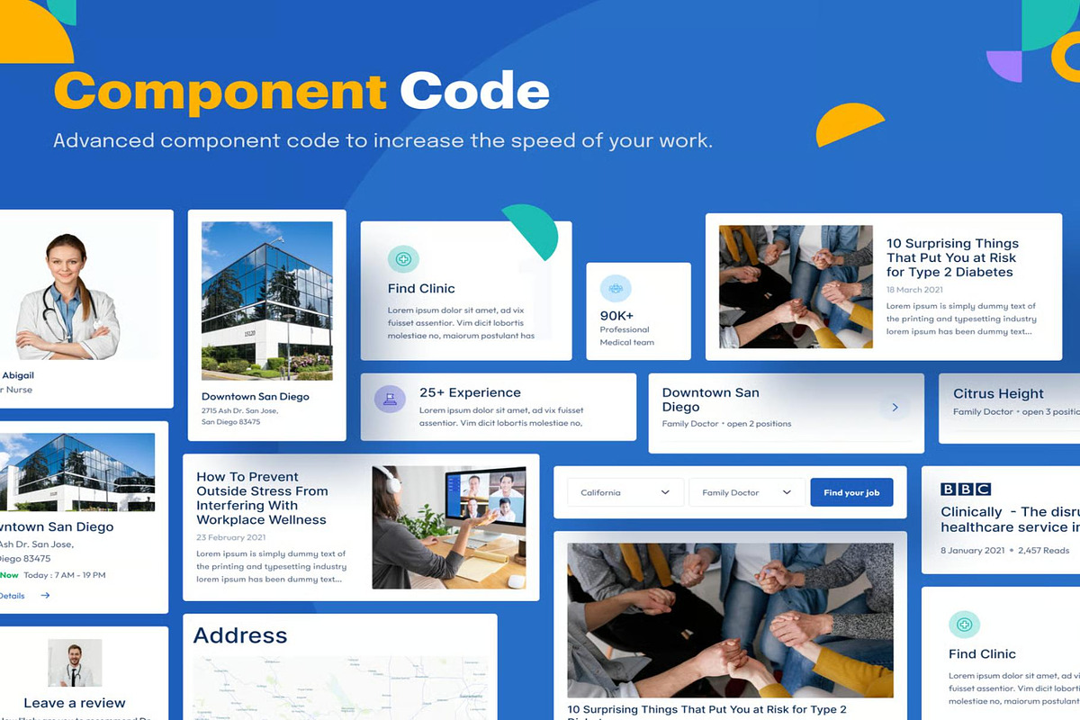 Clinically Clinic & Hospital Website, an UI Kit Template by Creative Perspective (Photo 8 of 8)