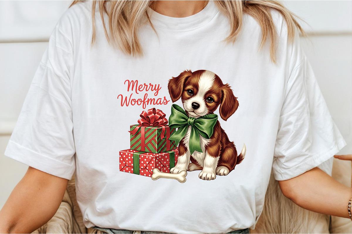 Vintage Christmas PNG, Dog, an Illustration by Libby Wishes (Photo 6 of 6)