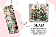Fishing Life Eat Sleep Fish Repeat, a Pattern Graphic by TumblerArtDS (Thumbnail 2 of 3)