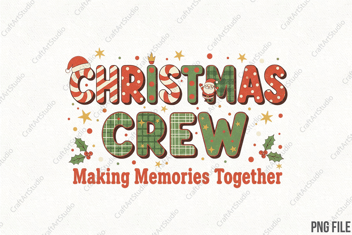 Christmas Crew Matching Family Xmas, an Illustration by CraftArtStudio (Photo 1 of 4)