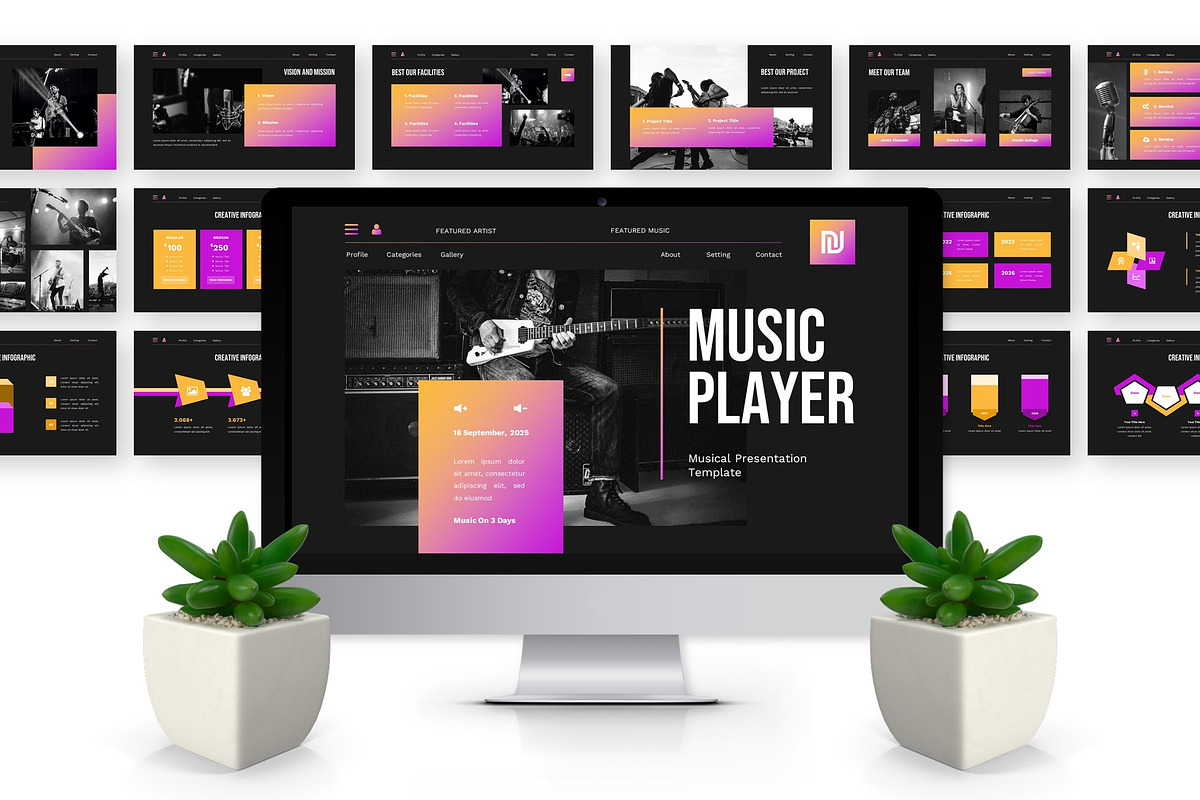 Music Player - Musical Google Slide preview 3