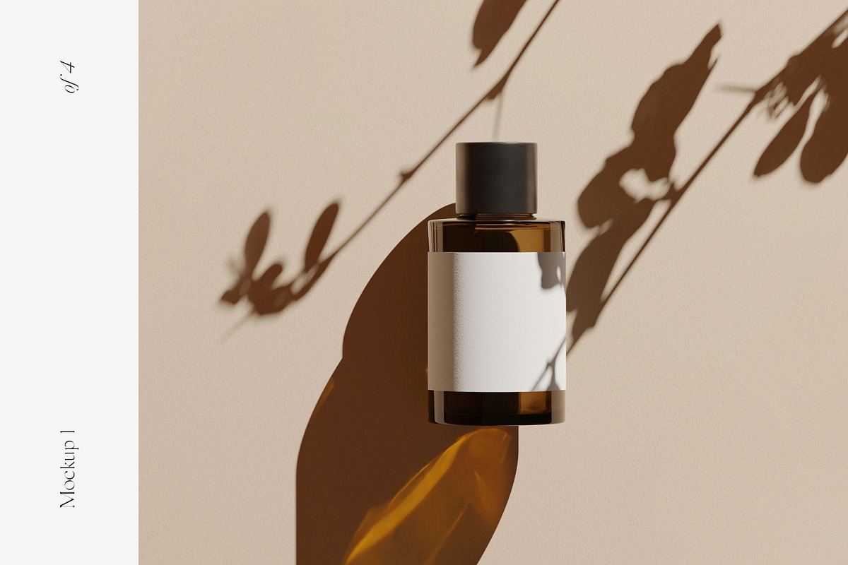 Fleur: Cosmetic Bottle Mockups, a Packaging Mockup by October November (Photo 3 of 9)