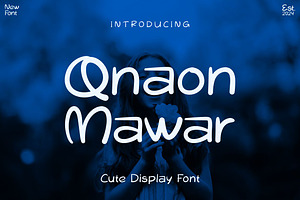 Qnaon Mawar - Display Font