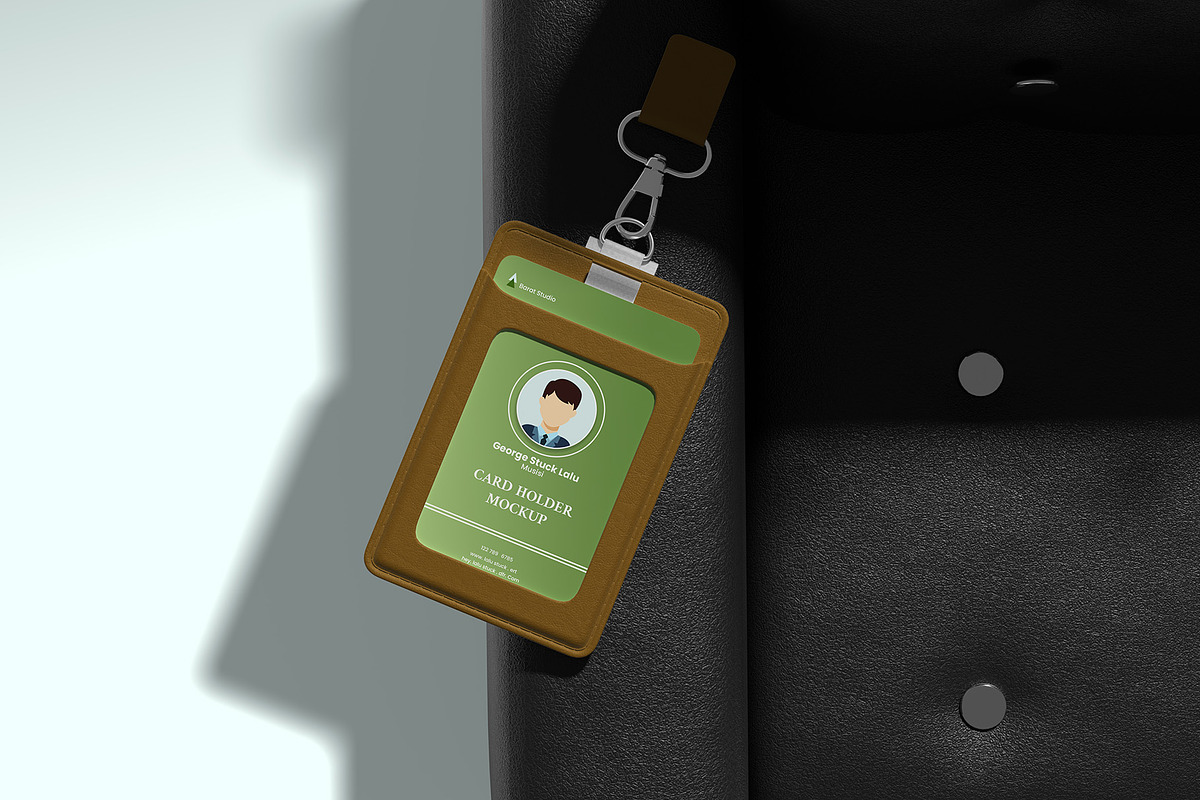 ID Card Holder Mockup, an Advertising Mockup by Graphicbars (Photo 6 of 8)
