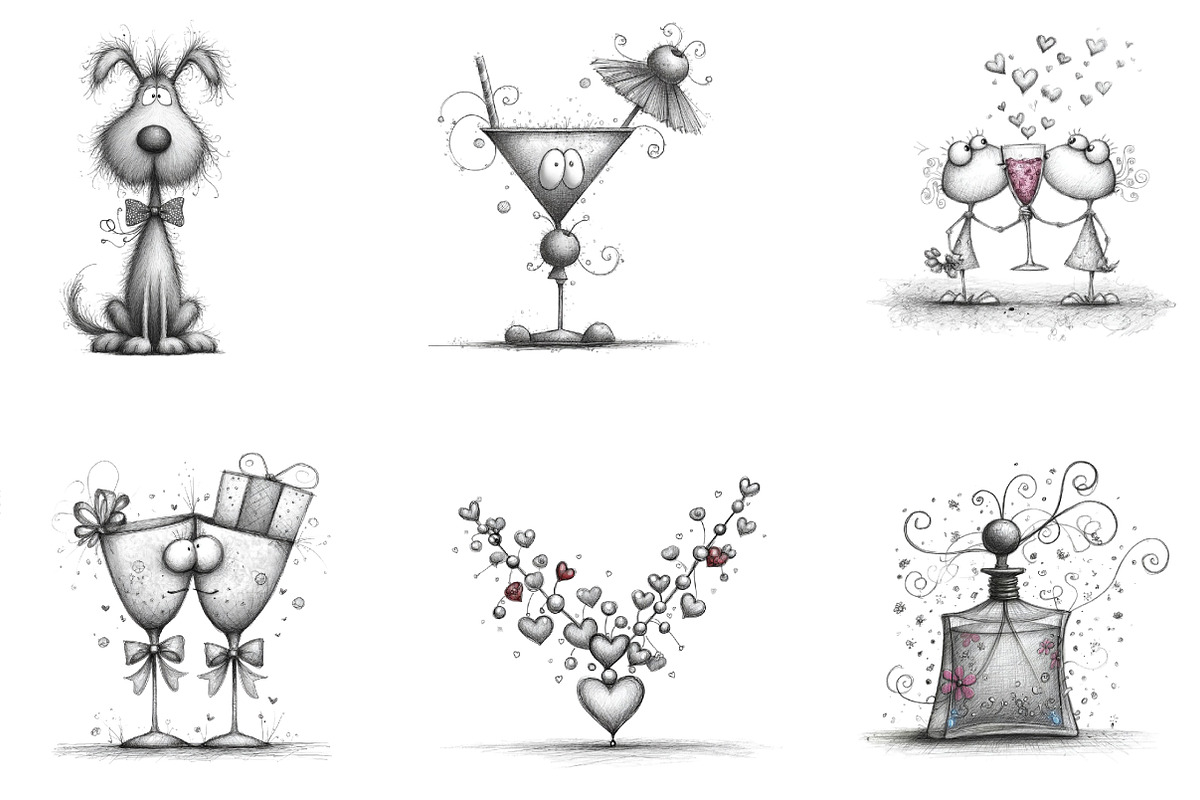 Coquette New Year's Clipart, an Illustration by designcity5 (Photo 2 of 5)