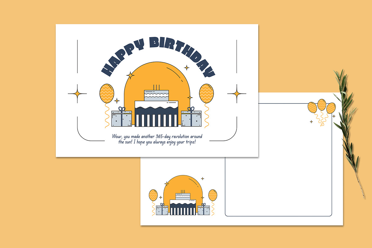 Creative Birthday Greeting Card, a Business Card Template by Neermana (Photo 2 of 4)