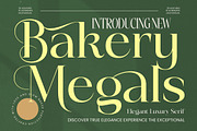 Bakery Megals Elegant Luxury Serif, a Serif Font by timelesstype.co (Thumbnail 1 of 15)