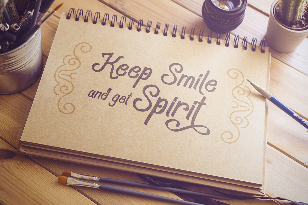 Navara Brush Font preview 2