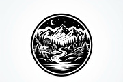 60 Eco Globe Landscape Silhouette, a Technology Illustration by Amazin_art (Thumbnail 29 of 29)