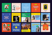 Retro Podcast Instagram Templates, a Social Media Template by Nurrehmet Studio (Thumbnail 7 of 12)