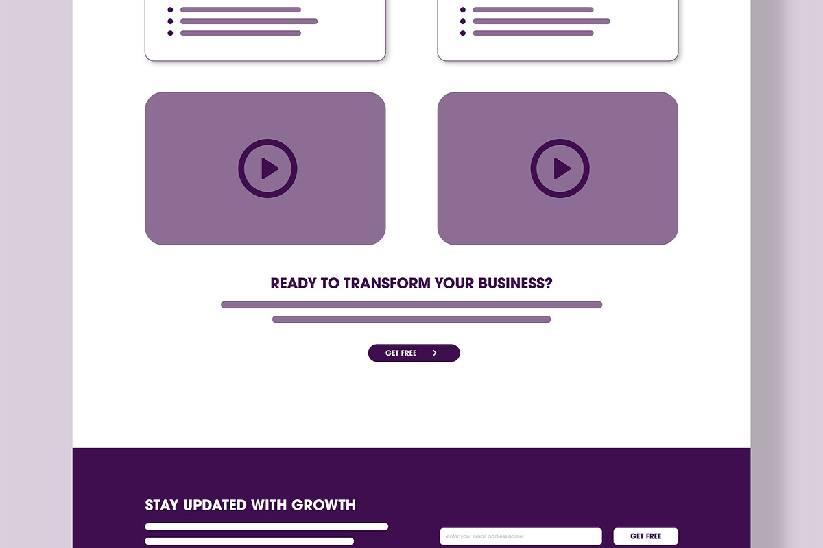 Modern Wireframe Landing Page, a Wireframe Template by MightyDesign (Photo 5 of 9)