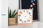 Watercolor Cute Space Collection, a Technology Illustration by MayaNavits (Thumbnail 10 of 10)
