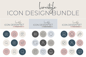 5 Icon Bundle Social Media Interface, an Outline Icon by pepulousdsg