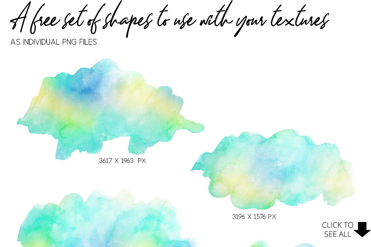 8 Huge spring watercolor textures, a Texture Graphic by AdenaJ (Photo 11 of 13)