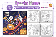 Spooky Hygge Halloween Coloring, a Seasonal Illustration by Coco Bloom (Thumbnail 1 of 4)