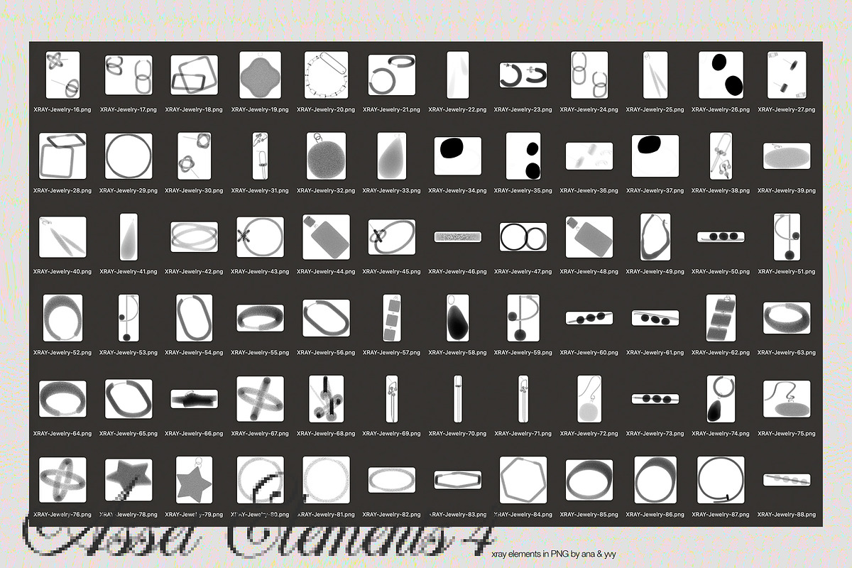 XRAY COLLAGE KIT | What's in my Bag, an Object Graphic by ana & yvy (Photo 17 of 20)