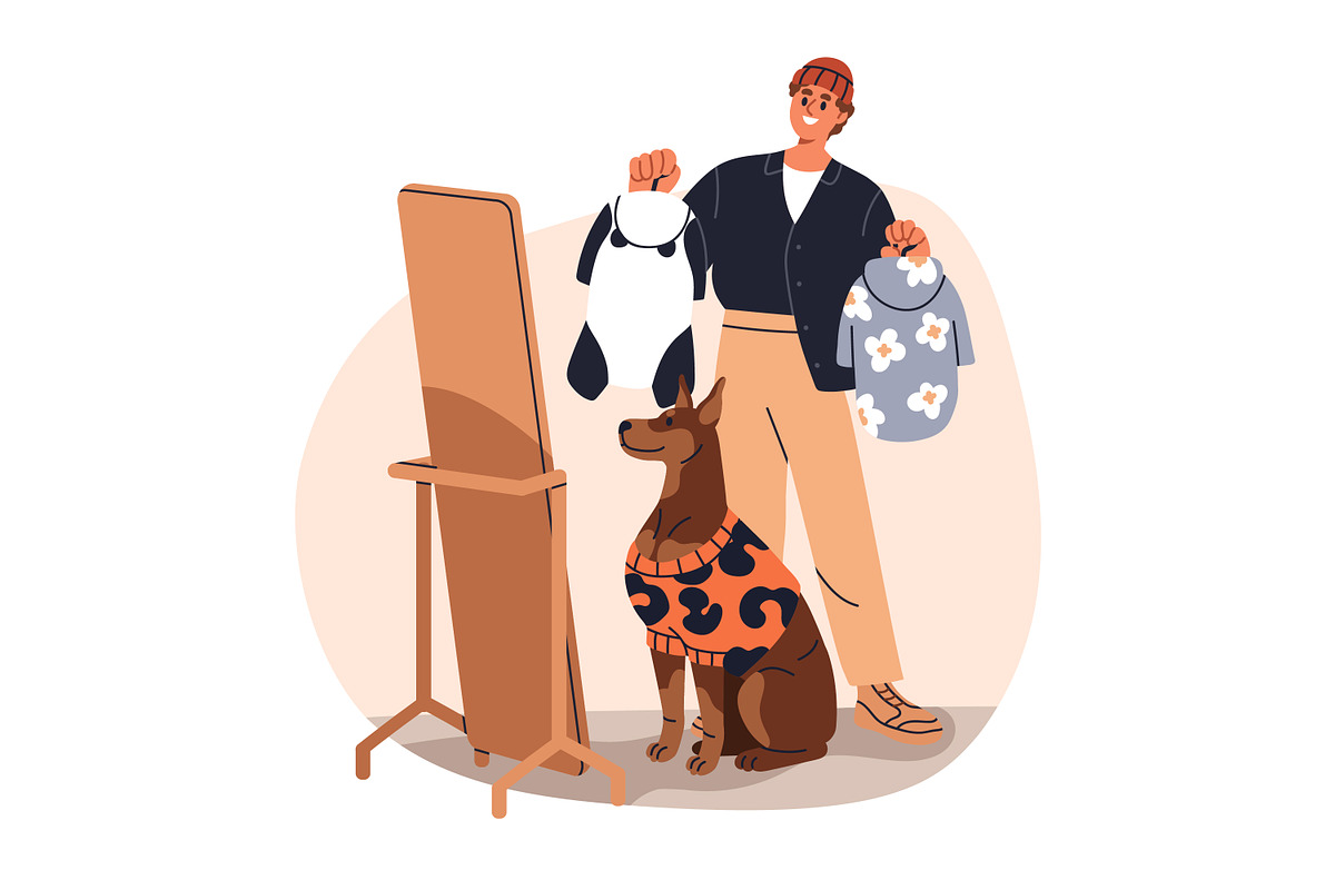 Pet care. Cats and dogs services set, an Animal Illustration by Good Studio (Photo 8 of 11)