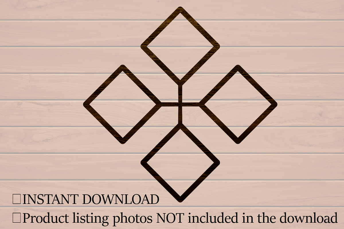 Diamond Family Photo Frame Laser, an Object Graphic by Libby Wishes (Photo 2 of 3)