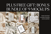 Boho Shadow 5x7 Invitation Mockup, a Product Mockup by PhoebeCreates (Thumbnail 4 of 6)