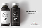Amber Glass Vial Mockup, a Packaging Mockup by pmvch (Thumbnail 9 of 11)