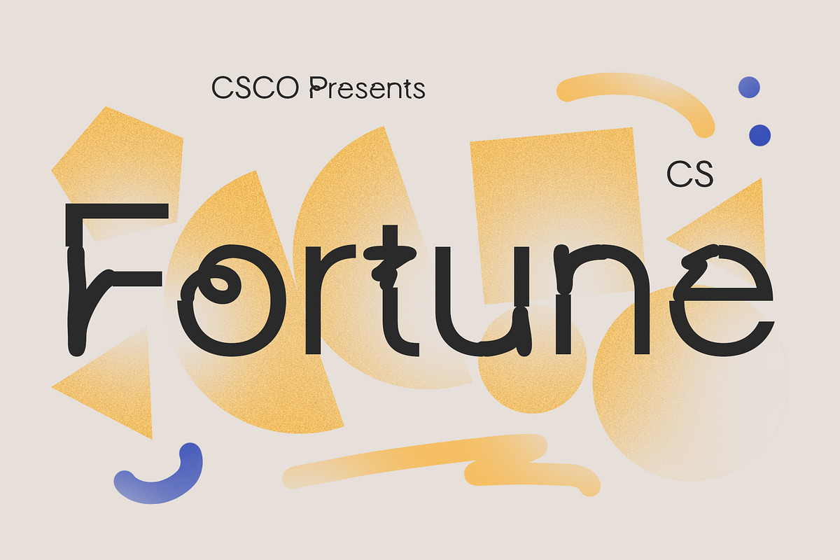 CS Fortune – Display Font, a Sans Serif Font by Craft Supply Co. (Photo 1 of 8)