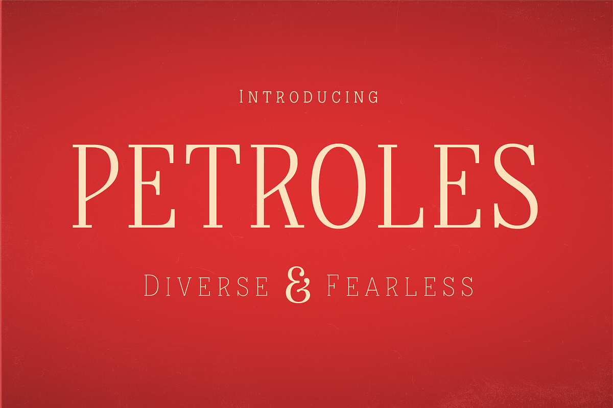 Petroles - Font Family, a Font by Punch (Photo 1 of 7)