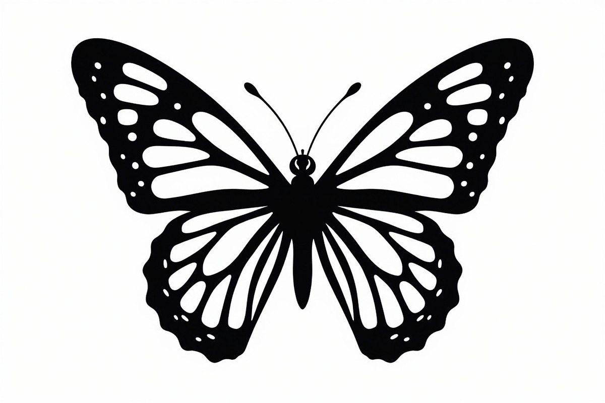 butterfly laser cut design, an Illustration by balal (Photo 8 of 13)