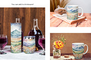 Watercolor Mountain Landscapes Set 4, a Decorative Illustration by Kat's Artful Creations (Thumbnail 3 of 10)