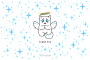 Cat Holidays Clipart Collection, an Illustration by TaniCreatures (Thumbnail 10 of 10)