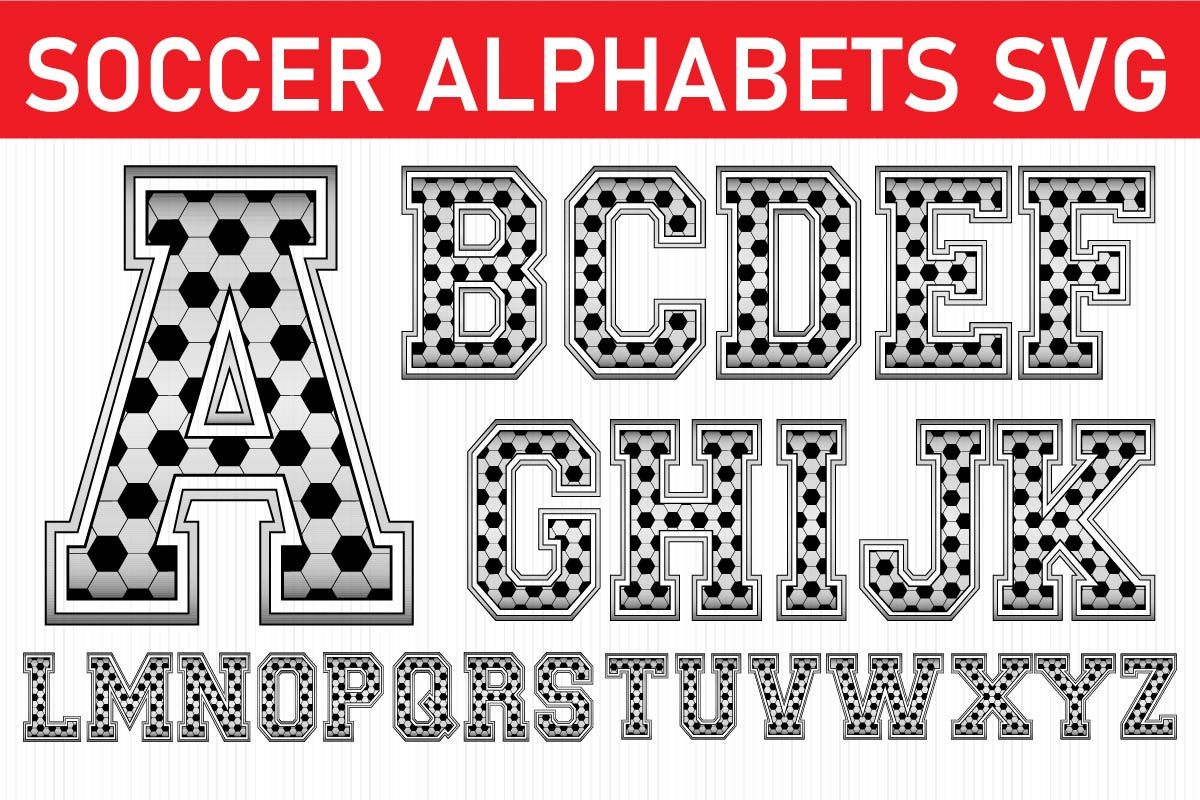 Soccer Alphabets and Numbers SVG, an Object Graphic by EllaMaiyaali (Photo 1 of 6)