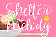 Shelter Melody Handwritten Script, a Script Font by stylishtype.co (Thumbnail 1 of 20)