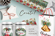 Delicate Christmas Watercolor bundle, a Seasonal Illustration by Yuliya Derbisheva (Thumbnail 13 of 14)