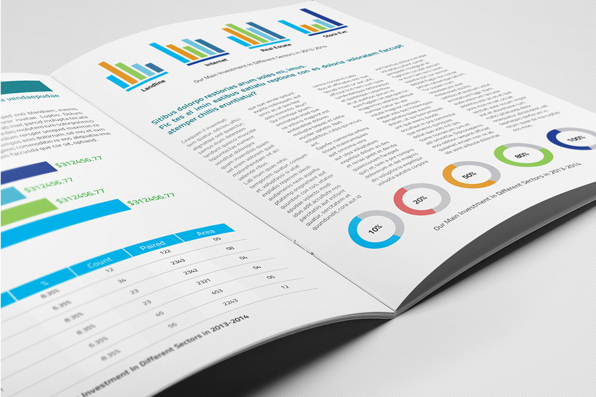 Clean Corporate Annual Report_V6, a Brochure Template by Layout Design (Photo 5 of 5)