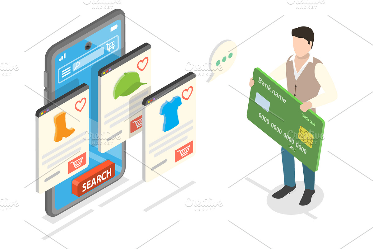 E-commerce Set 01, an Illustration by AndriiStore (Photo 10 of 10)