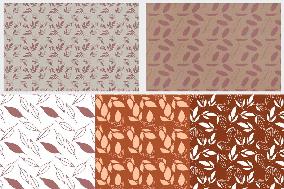 Botanical Seamless Patterns V2, a Pattern Graphic by PixelHive Pro (Photo 15 of 17)