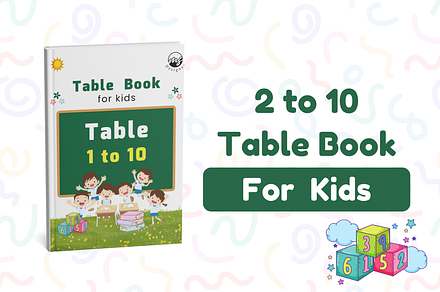 2 to 10 Table book for Kids