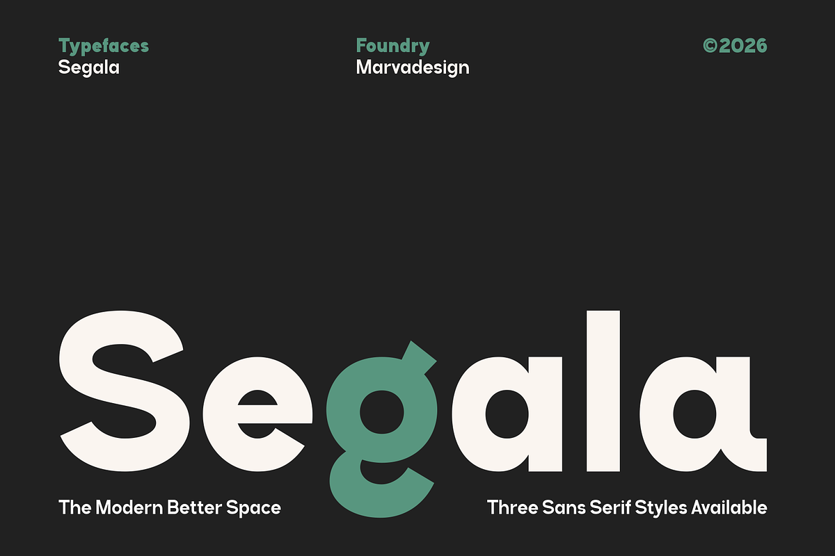 Segala - Family Sans Font, a Sans Serif Font by Marvadesign (Photo 1 of 11)