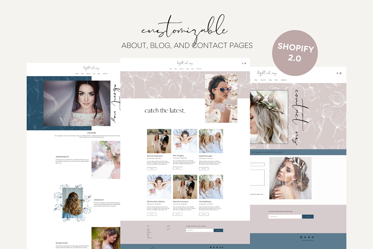 Elegant Shopify Theme | Light + Airy, a Templates & Theme by Easy Website Themes (Photo 3 of 8)