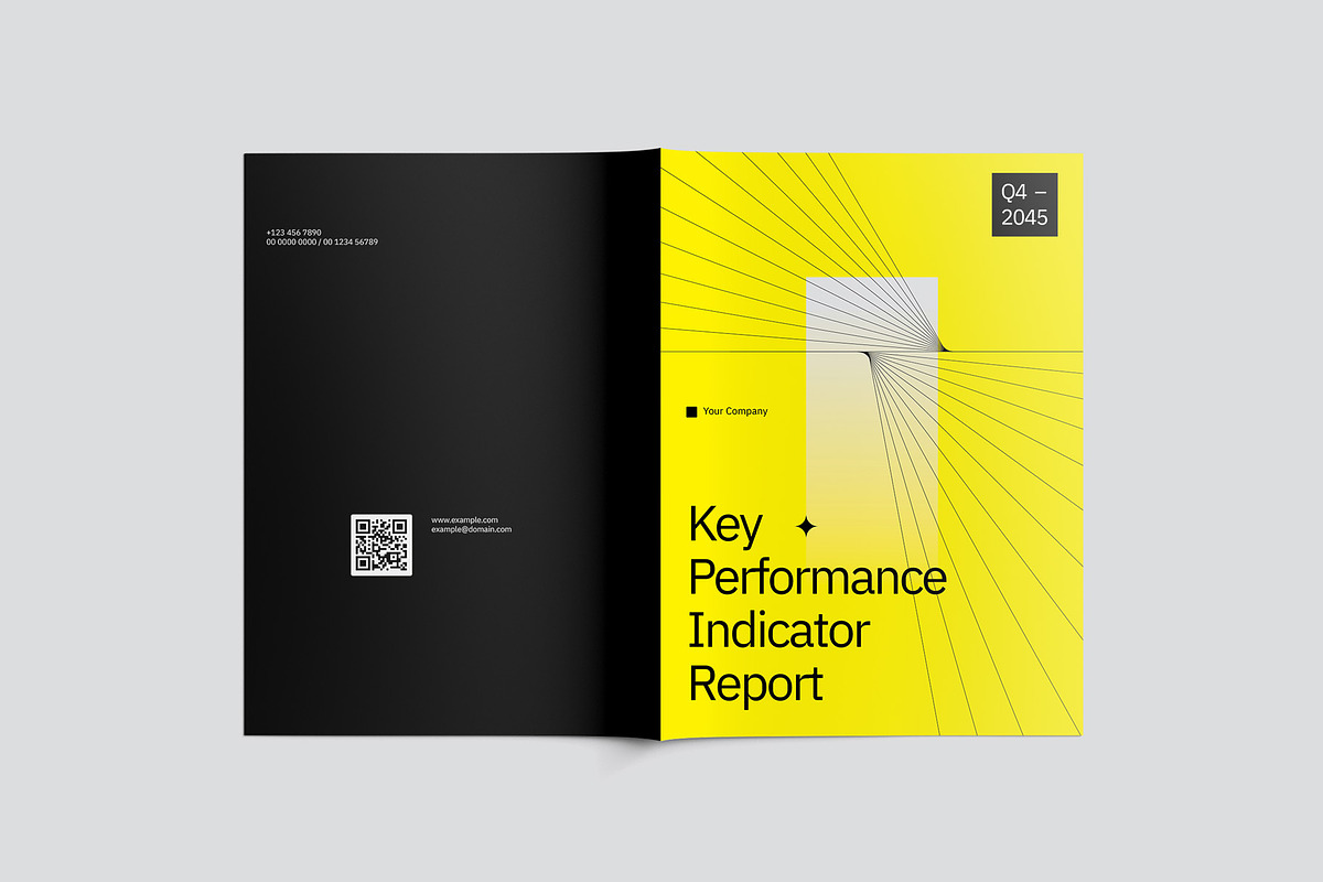 Modern Minimalist KPI Report - Bline preview 3