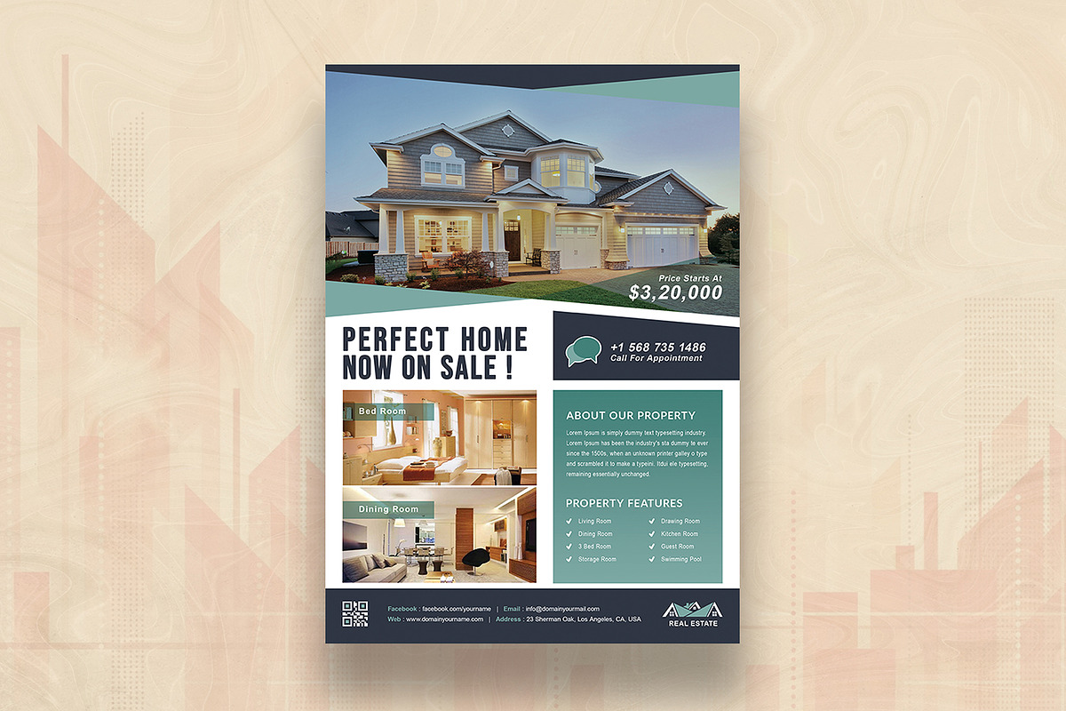 Real Estate Flyer, a Flyer Template by DesignDevisers (Photo 2 of 10)