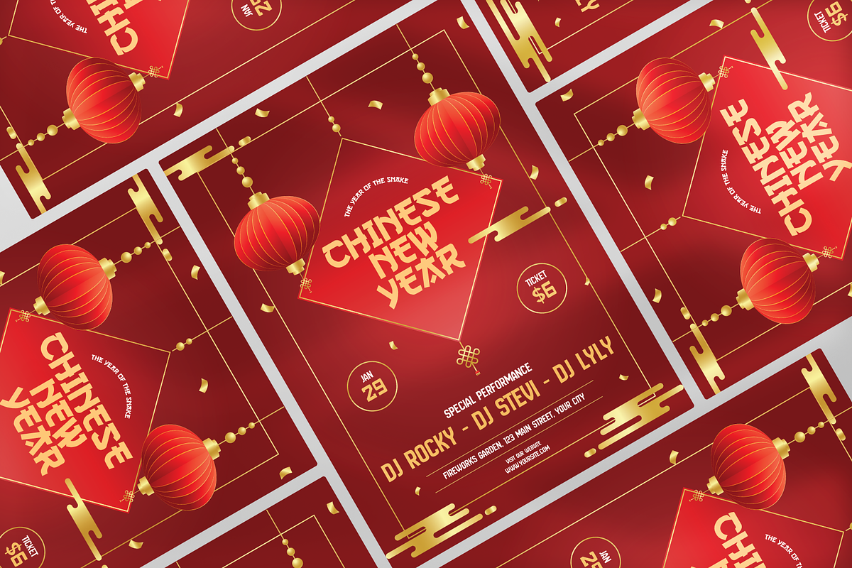 Chinese New Year Flyer, a Flyer Template by Annora Studio (Photo 4 of 5)