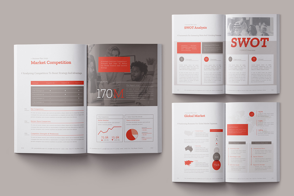 Business Plan Template, a Brochure Template by Designsoul14 (Photo 10 of 14)