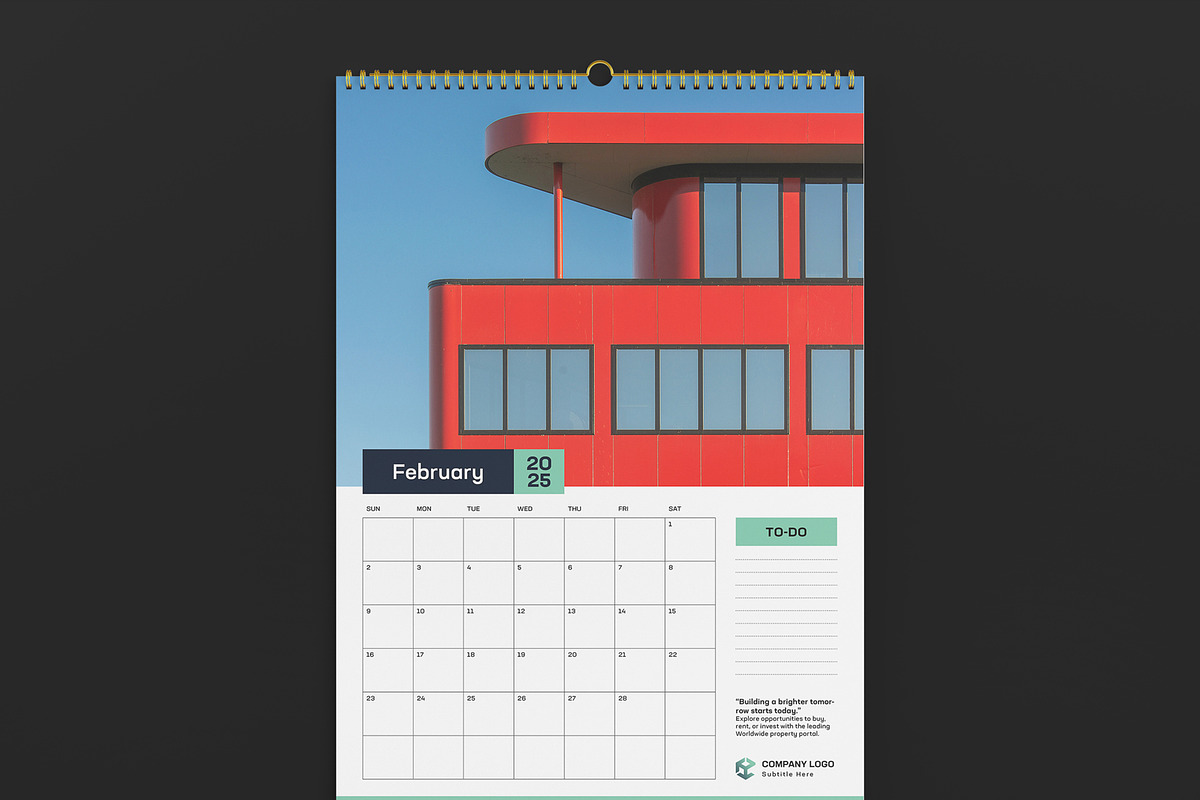 A3 Real Estate Calendar Template preview 3