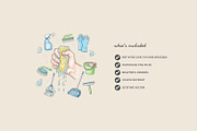 Cleaning Goodnotes Stickers, a Decorative Illustration by ikarifq shop (Thumbnail 2 of 7)