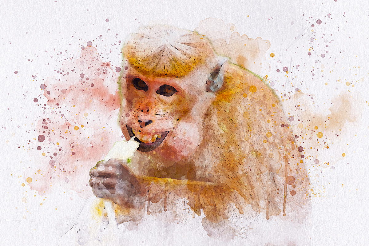 Watercolor Painting Photo Effect, a Brushes & More by INTENTFX (Photo 5 of 12)