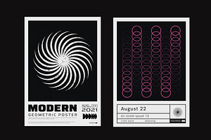 4 Swiss Design Posters