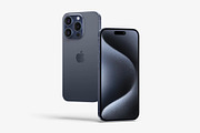 iPhone 15 Pro Mockups, an iPhone Mockup by ls.graphics (Thumbnail 9 of 9)
