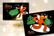 Merry Christmas cards, a Seasonal Illustration by lenlis (Thumbnail 2 of 6)