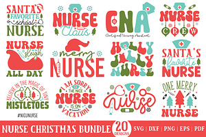 Nurse Christmas SVG Bundle