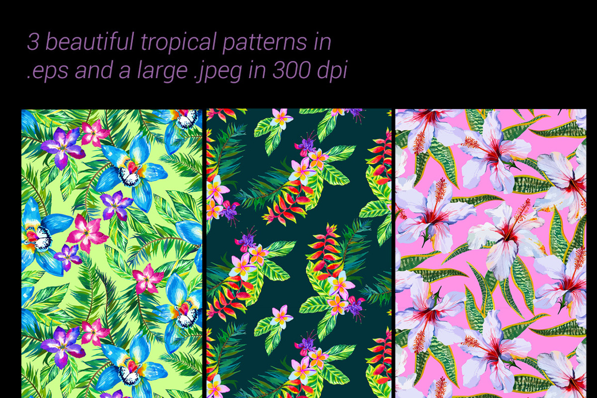 Aloha - tropical flowers kit., an Illustration by RosaPompelmo (Photo 4 of 5)